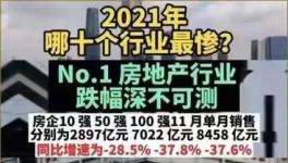 淚奔！2021年十大最慘行業(yè)排名來了！