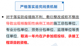 ?住建委：工地出現(xiàn)5人及以上核酸陽性的，取消投標資格！
